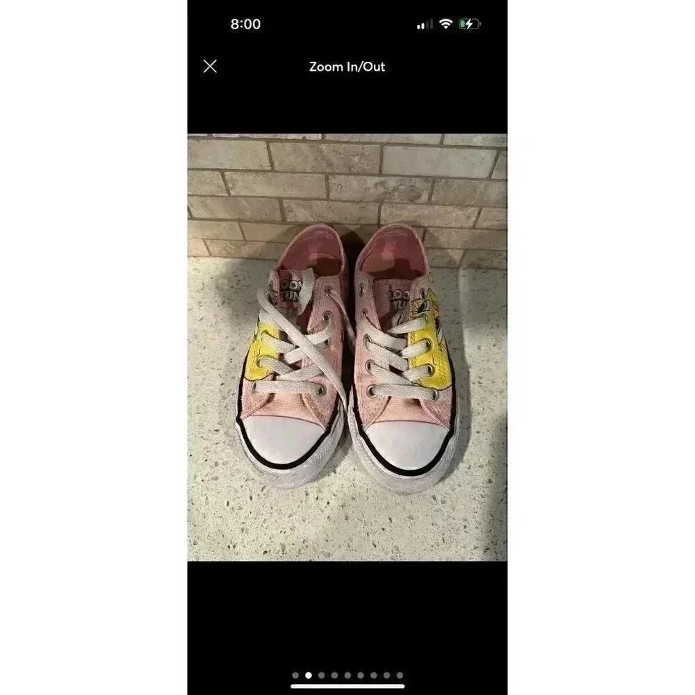 Converse All Star looney‎ tunes size 11 kids sneakers chucks SH1